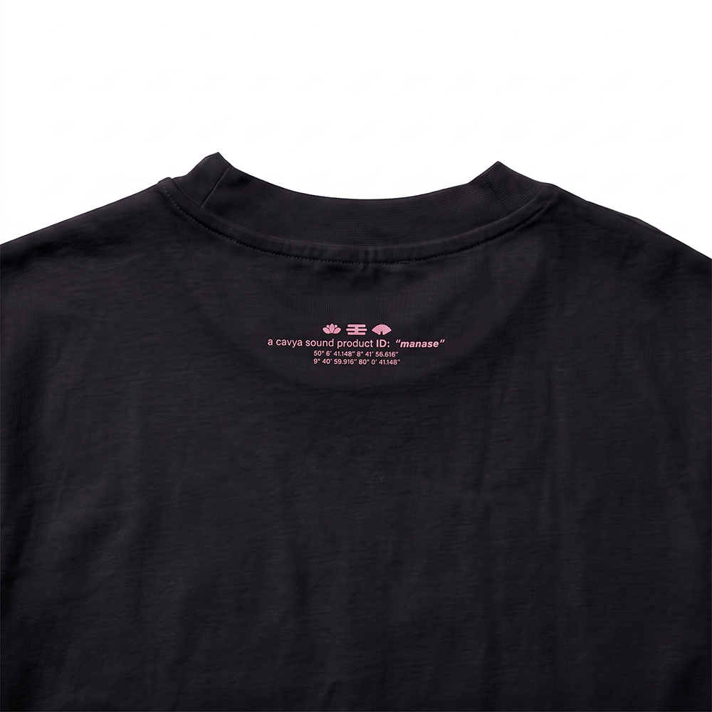 'manase' signature t-shirt | black